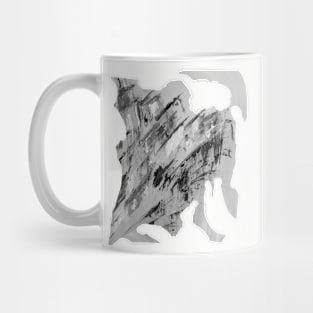 Abstract grey in shadow Mug